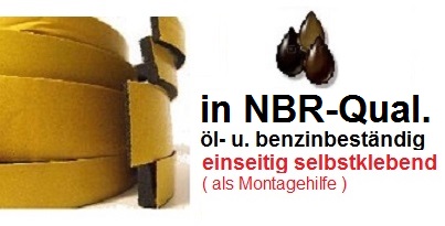 Zellkautschuk-Rechteckstreifen - NBR - BxH 18x3mm