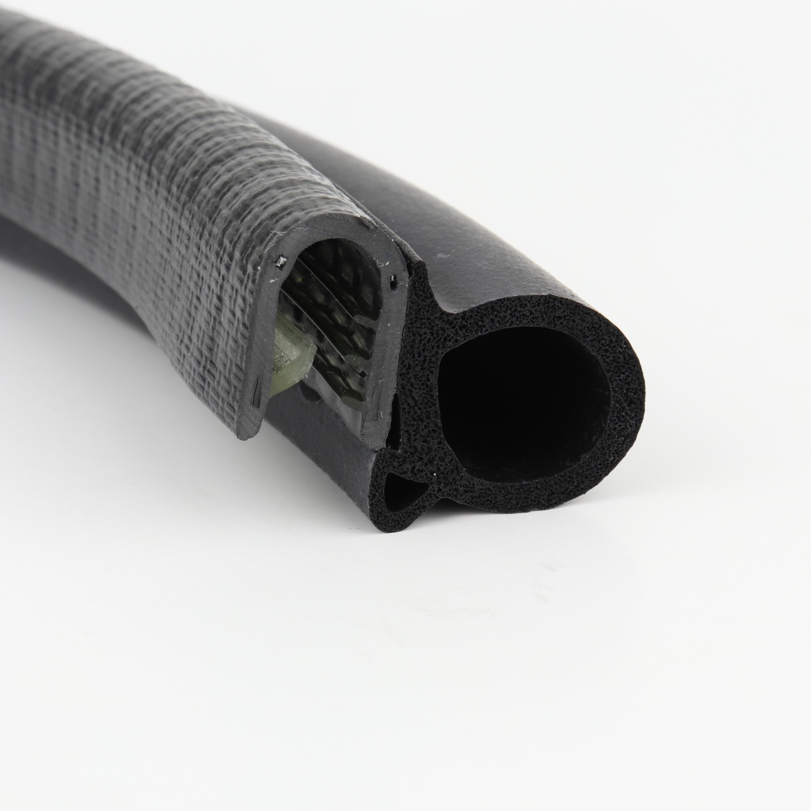 Kantenschutz-Dichtprofil - PVC/EPDM - mit Dichtung seitlich - Klemmbereich 2,5-4mm
