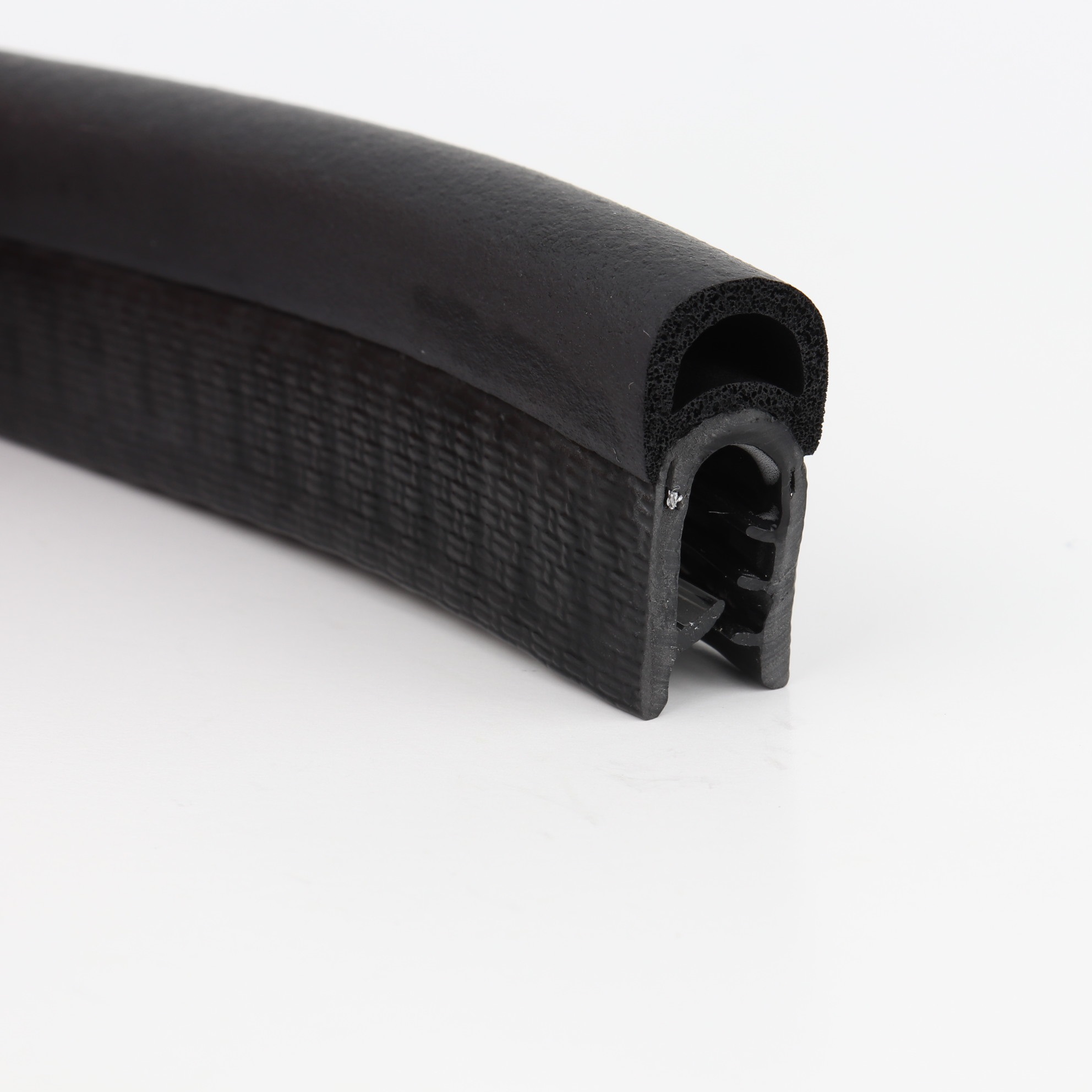 Kantenschutz-Dichtprofil - PVC/EPDM - mit Dichtung oben - Klemmbereich 4-6mm