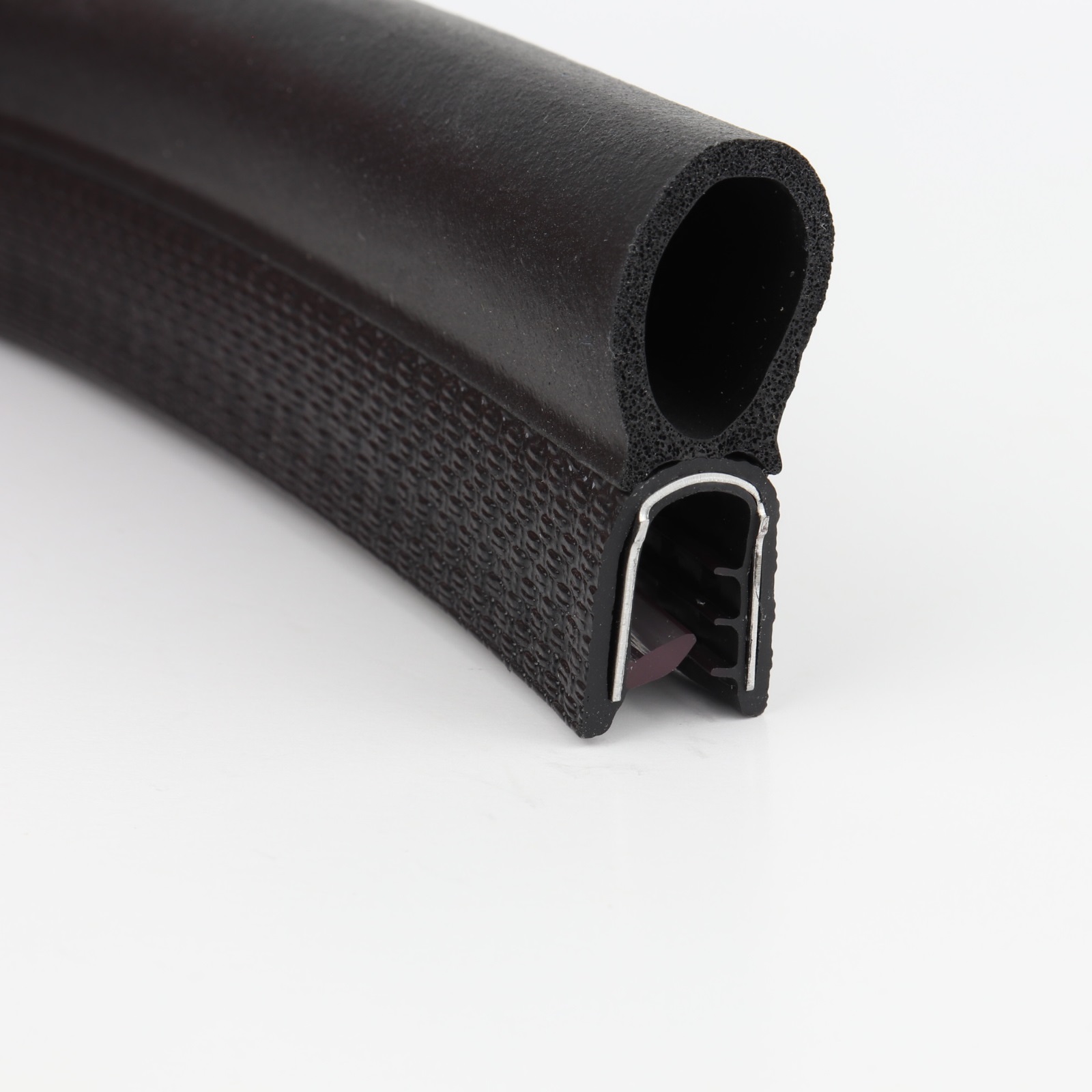 Kantenschutz-Dichtprofil - PVC/EPDM - mit Dichtung oben - Klemmbereich 1-2.5mm