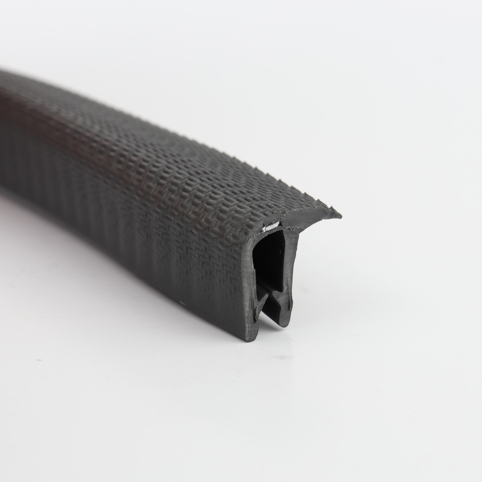 Kantenschutz-Dichtprofil - PVC/EPDM - mit Dichtlippe seitlich - Klemmbereich 1-3mm
