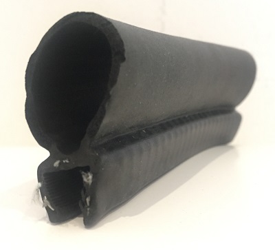 Kantenschutz-Dichtprofil - PVC/EDPM - mit Dichtung oben - Klemmbereich 9-10,5mm