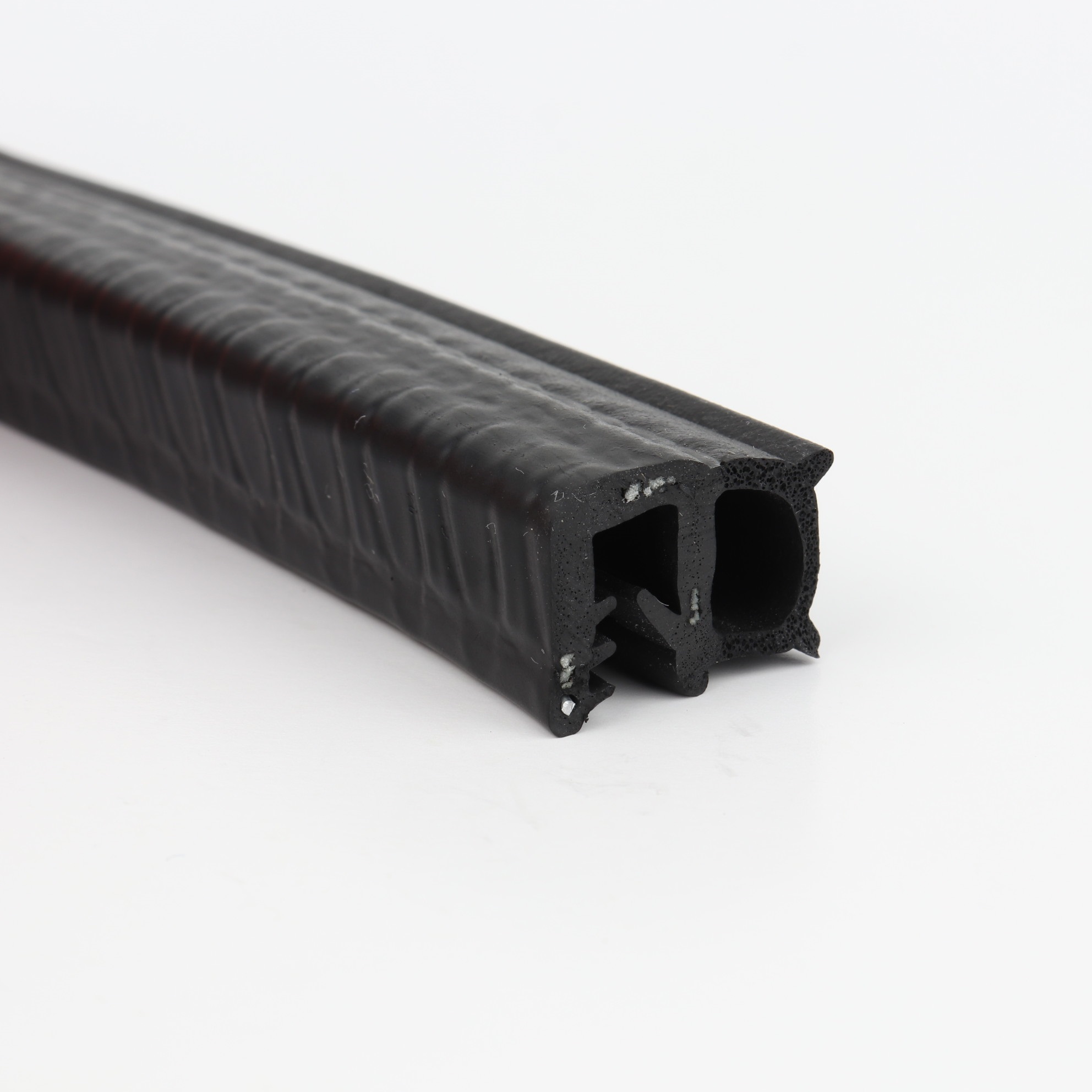 Kantenschutz-Dichtprofil - PVC/EPDM - mit Dichtung seitlich - Klemmbereich 2mm