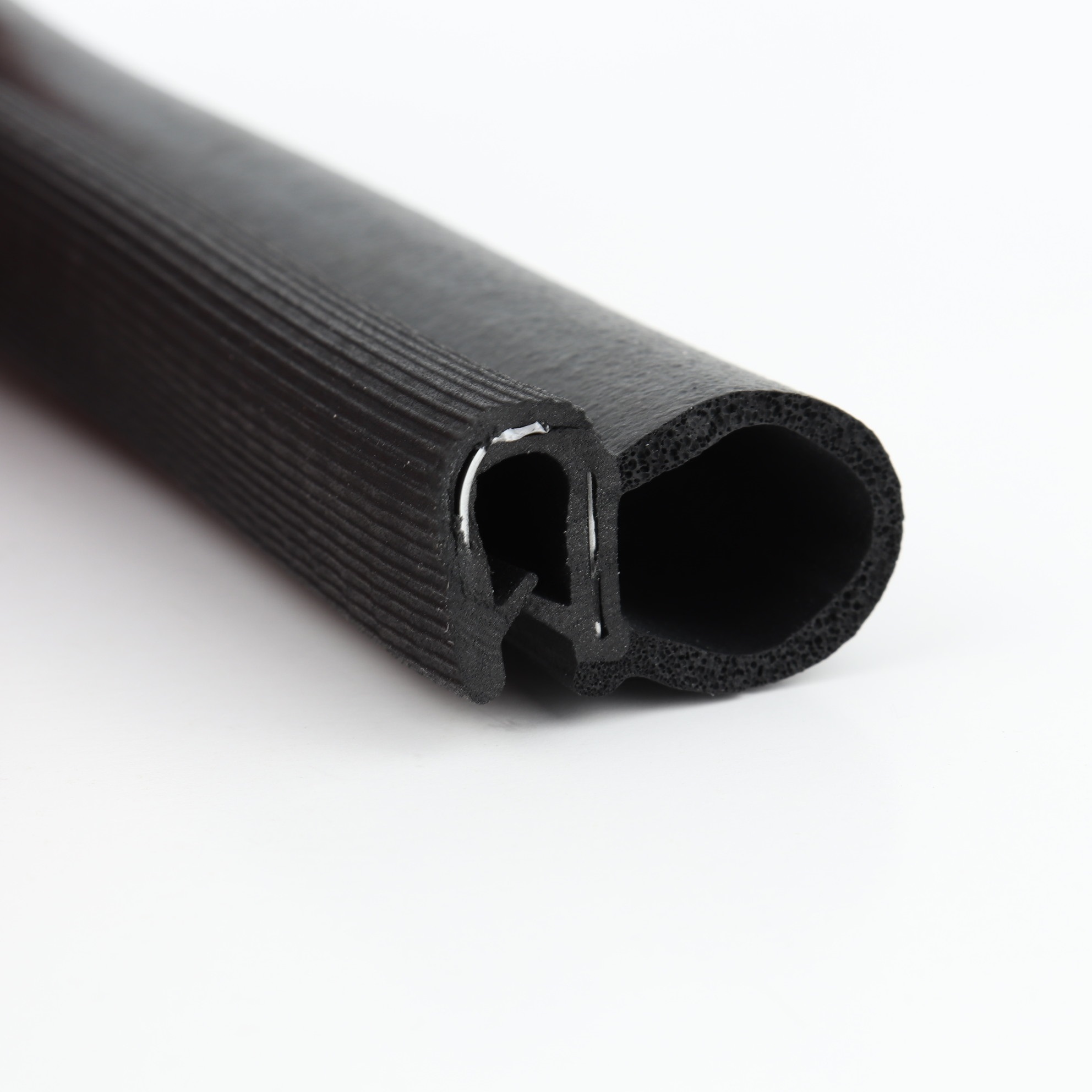 Kantenschutz-Dichtprofil - PVC/EPDM - mit Dichtung seitlich - Klemmbereich 1-3,5mm
